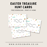 Free Easter Treasure Hunt Printable Cards