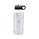 Sketchy Palms BBottle - Mixed Pastels - Old Lid + Slight Blur