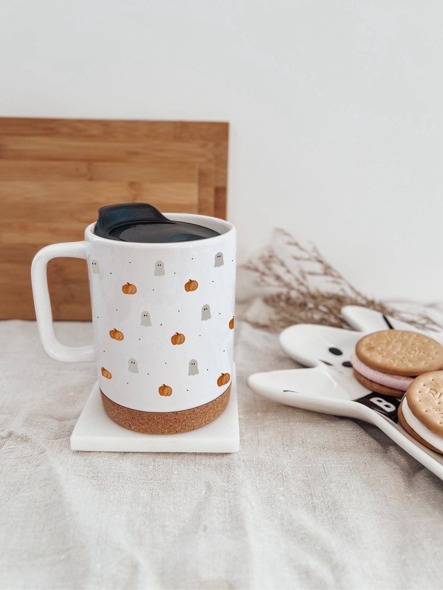 Boopkins Ceramic Travel Mug & Coaster - Birdie Barn