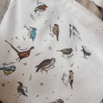 British Birds Linen Effect Tote - Birdie Barn