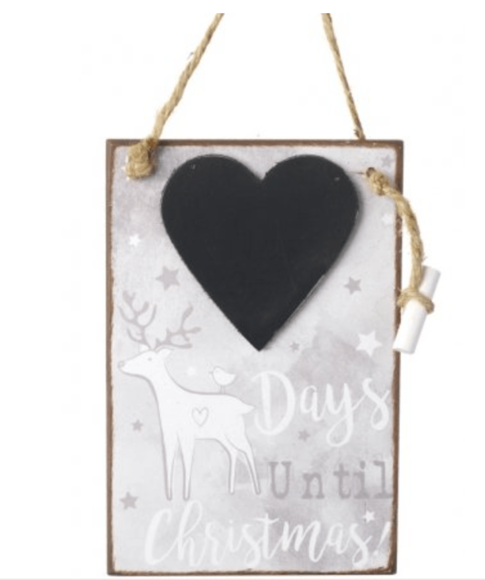Christmas Countdown Chalkboard - Birdie Barn
