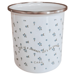 Flower Journey 17oz Enamel Mug - Blue - Birdie Barn
