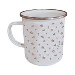 Flower Journey 17oz Enamel Mug - Orange - Birdie Barn