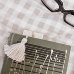 Personalised Linen Effect Bookmark - Birdie Barn