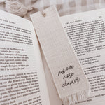 Personalised Linen Effect Bookmark - Birdie Barn