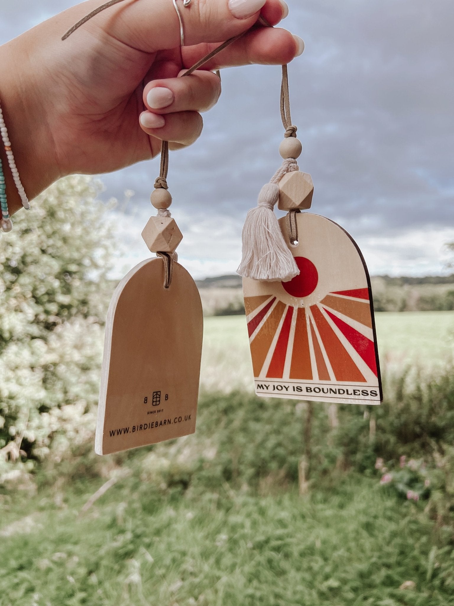Wooden Air Freshener/Hanging Decoration - Birdie Barn