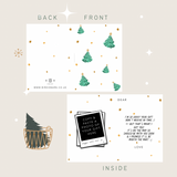 Free 'Late Gift' Christmas Card Printable - Trees