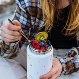 Pressed Flowers Food Flask
