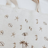 Palm Shells Linen Effect Tote