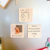 Personalised Wooden Magnet - Own Drawing/Handwriting