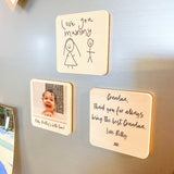 Personalised Wooden Magnet - Text