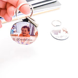 Personalised Photo PU Leather Keyring