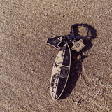 Wooden Surfboard Keychain
