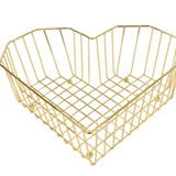 Heart Fruit Basket - Gold