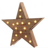 LED WOODEN STAR