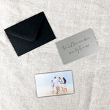 Personalised Double Sided Metal Wallet Card