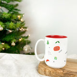 A Sketchy Christmas Personalised Mug - 15oz