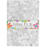 COLOUR ME IN TROPICAL BIRDS A5 NOTEBOOK
