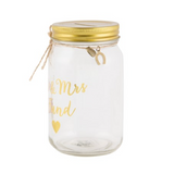 Mr & Mrs Fund Jar Money Box