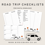 Free Road Trip Checklists Download - Birdie Barn