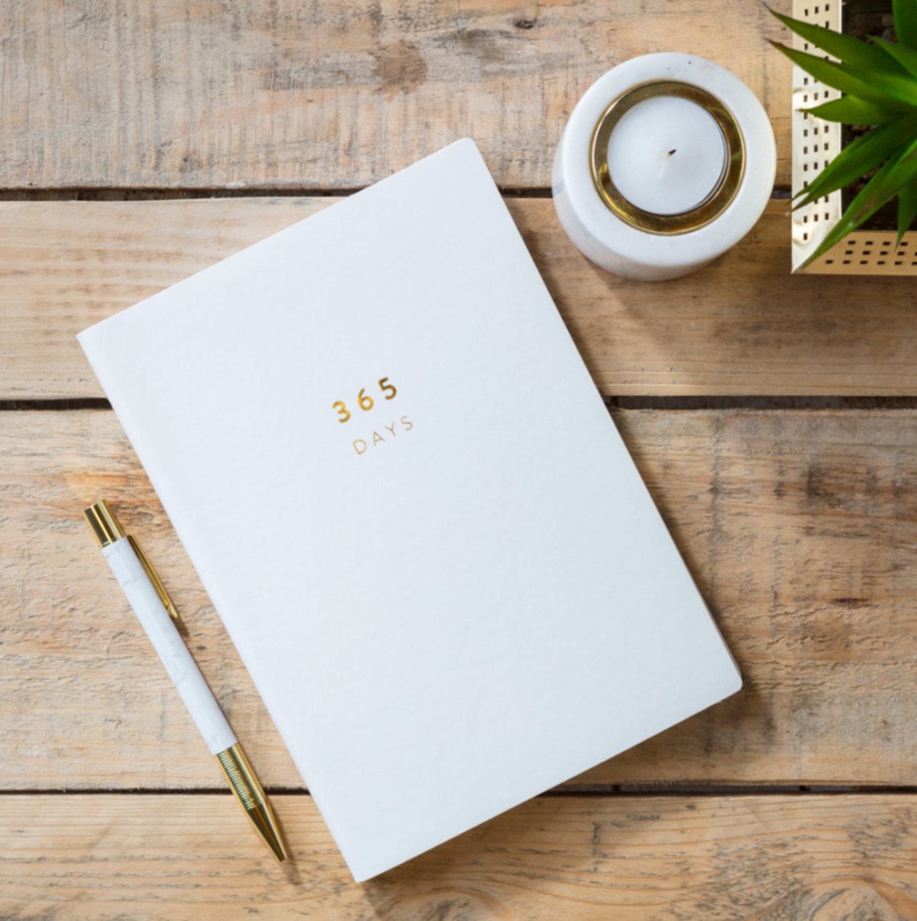 365 Days Gold Foil Notebook - Birdie Barn