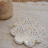 Ceramic Pressed Flowers Flower Coaster