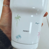 Sketchy Palms 30oz Tumbler - Personalised: ABBEY