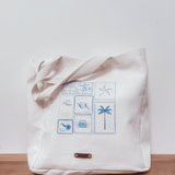 Santorini Linen Effect Tote