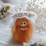 Wedding Bells - Needle Felt Highland Coo's Couple