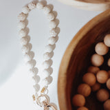 Howlite Grounding Wristlet