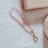 Pink Quartz Grounding Wristlet