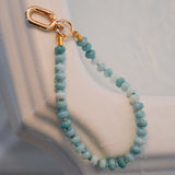 Aqua Agate Grounding Wristlet