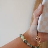 A Fishy Sea Grounding Wristlet