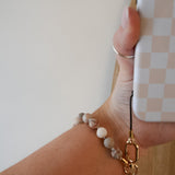 Red Web Jasper Grounding Wristlet