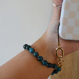 Blue Apatite Grounding Wristlet