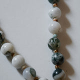Tree Agate Grounding Wristlet