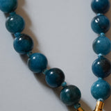 Blue Apatite Grounding Wristlet