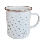 Flower Journey 17oz Enamel Mug - Blue