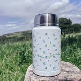 Flower Journey Food Flask - Blue