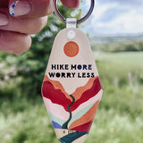 Hike More Worry Less Acrylic Keychain