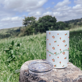 Flower Journey 12oz Tumbler - Orange