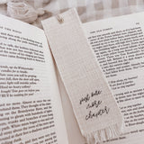 Personalised Linen Effect Bookmark