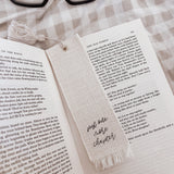 Personalised Linen Effect Bookmark