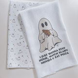 Bronte Boo Pattern Waffle Tea Towel