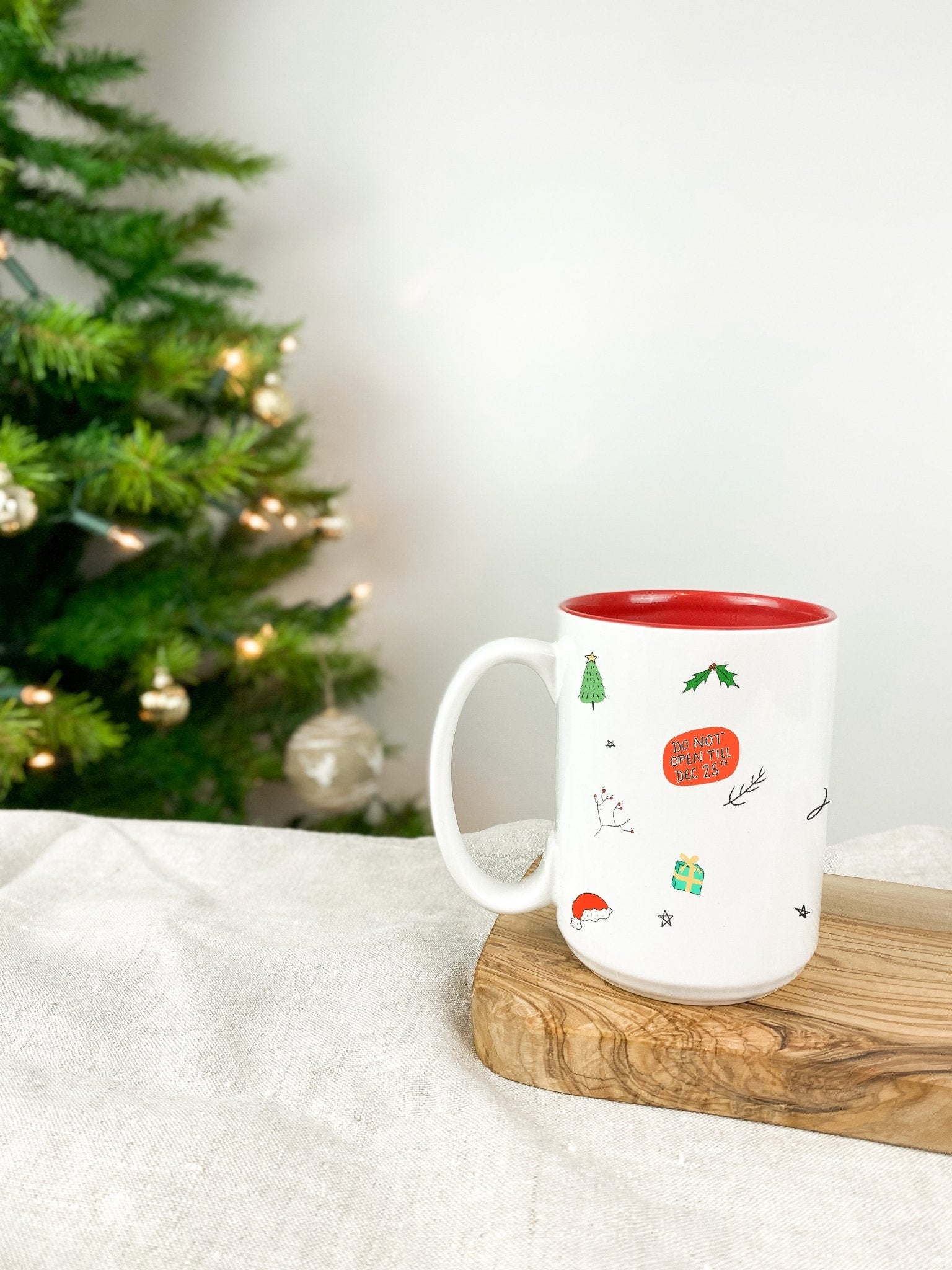 A Sketchy Christmas Personalised Mug - 15oz - Birdie Barn