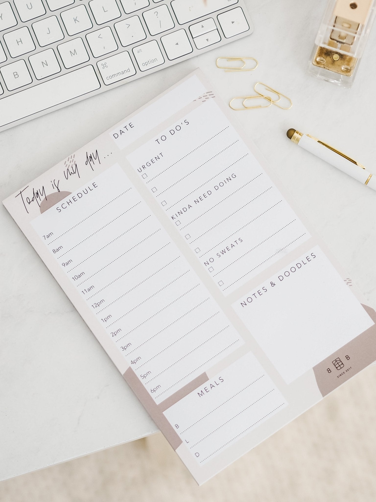 A5 Daily Planner Notepad - Birdie Barn