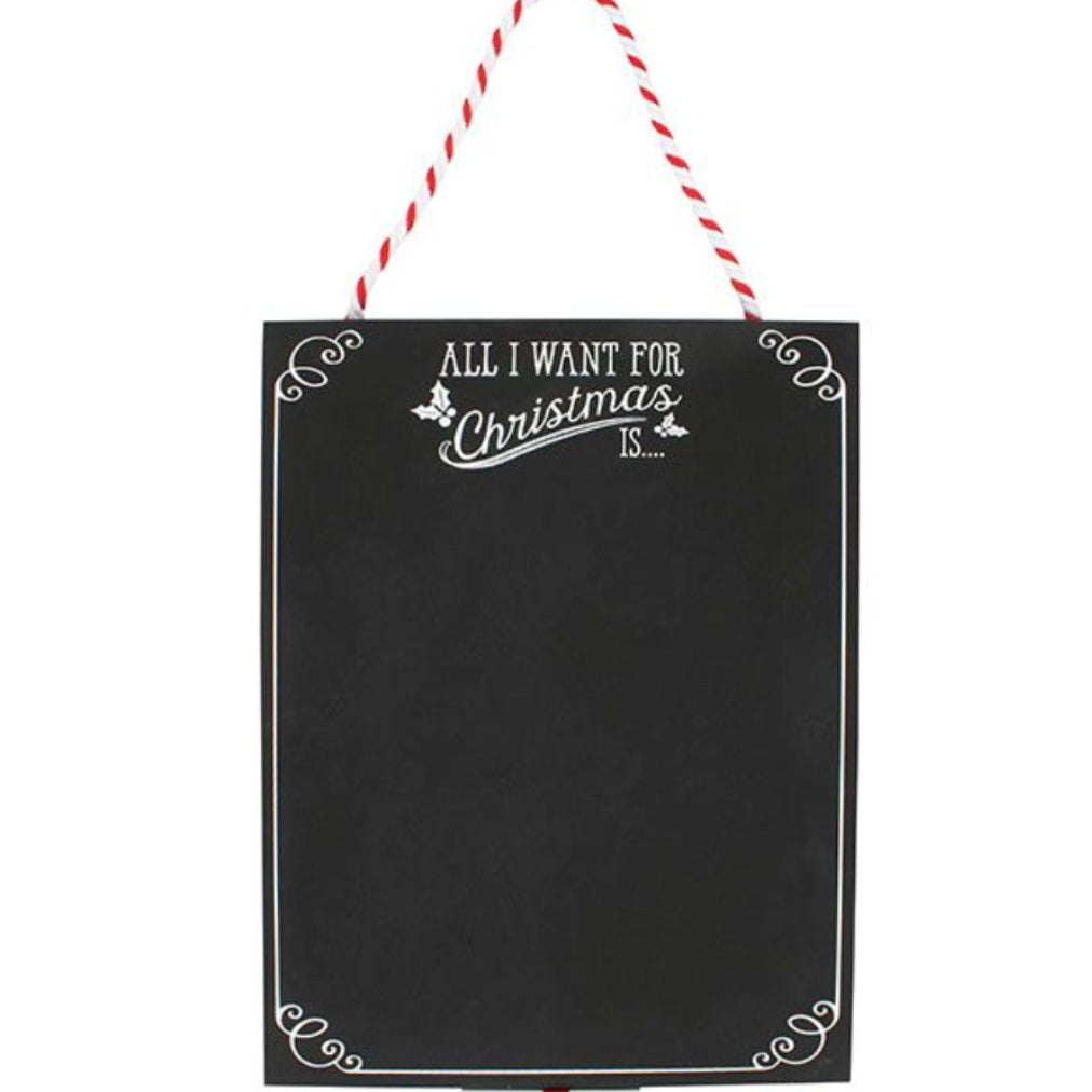 ALL I WANT FOR CHRISTMAS CHALK BOARD - Birdie Barn