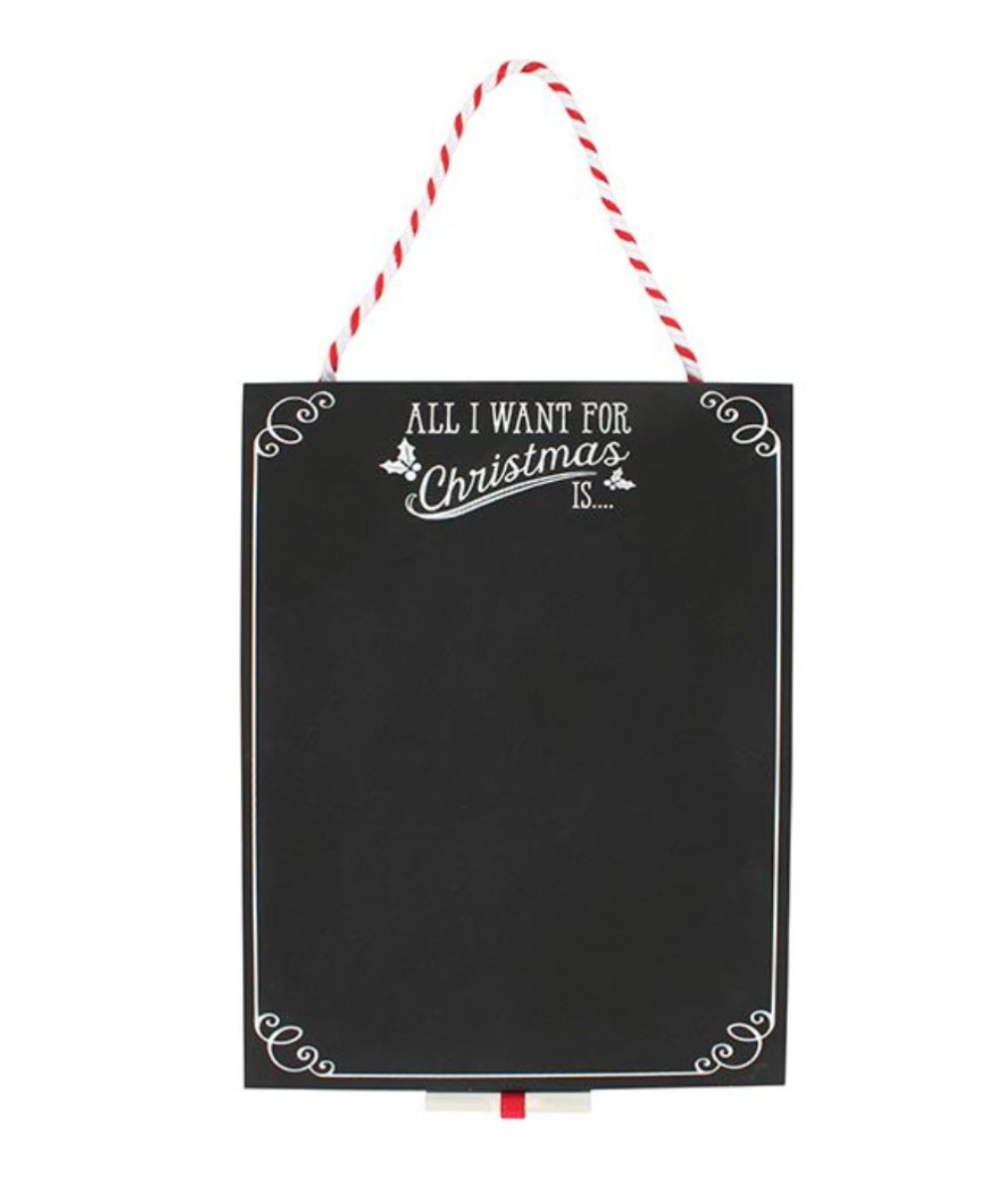 ALL I WANT FOR CHRISTMAS CHALK BOARD - Birdie Barn