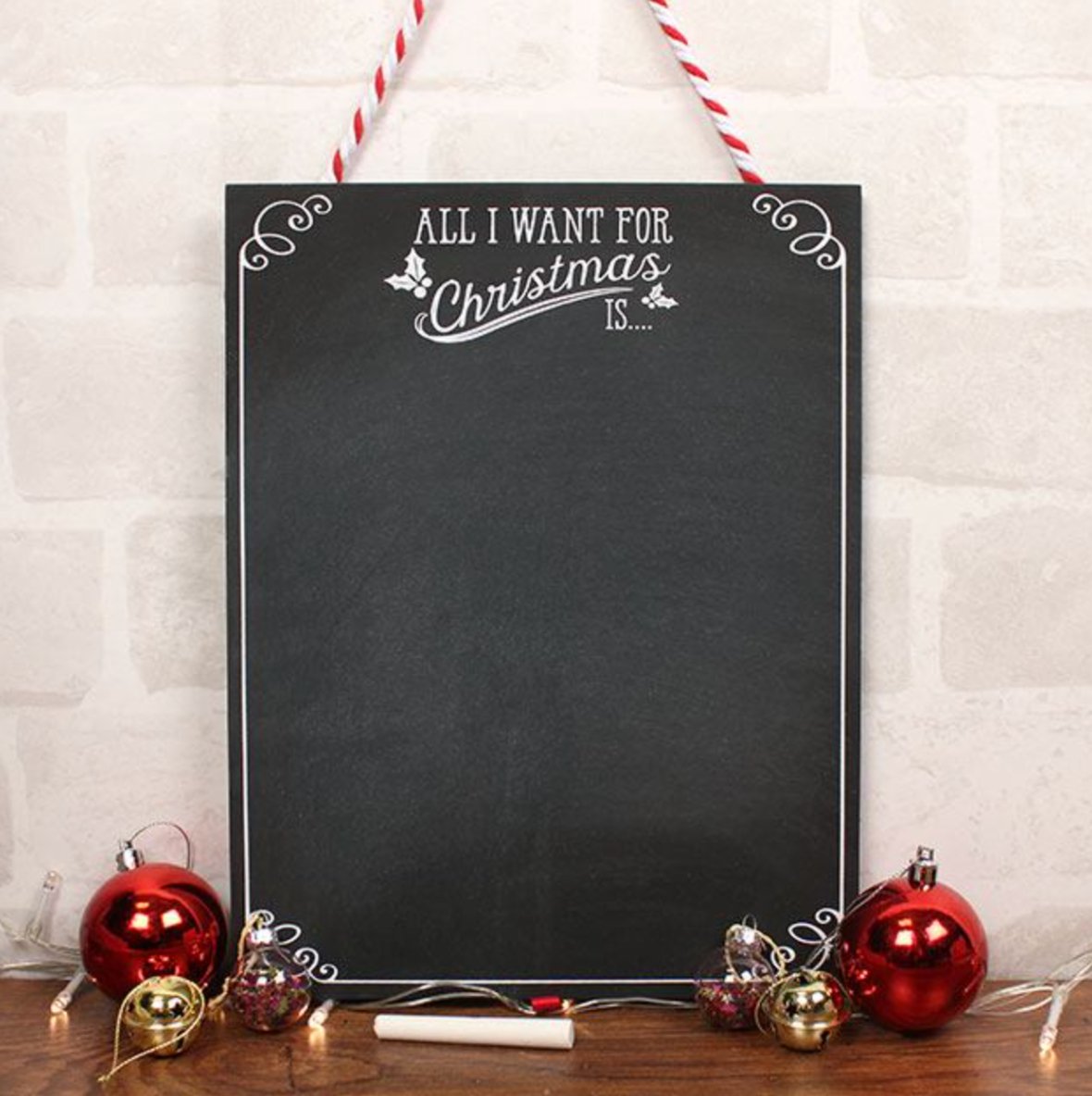 ALL I WANT FOR CHRISTMAS CHALK BOARD - Birdie Barn