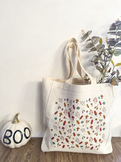 Autumn Stroll Linen Effect Tote - Birdie Barn